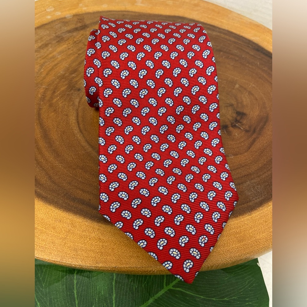 Brooks Brothers Makers Paisley Print Silk Tie